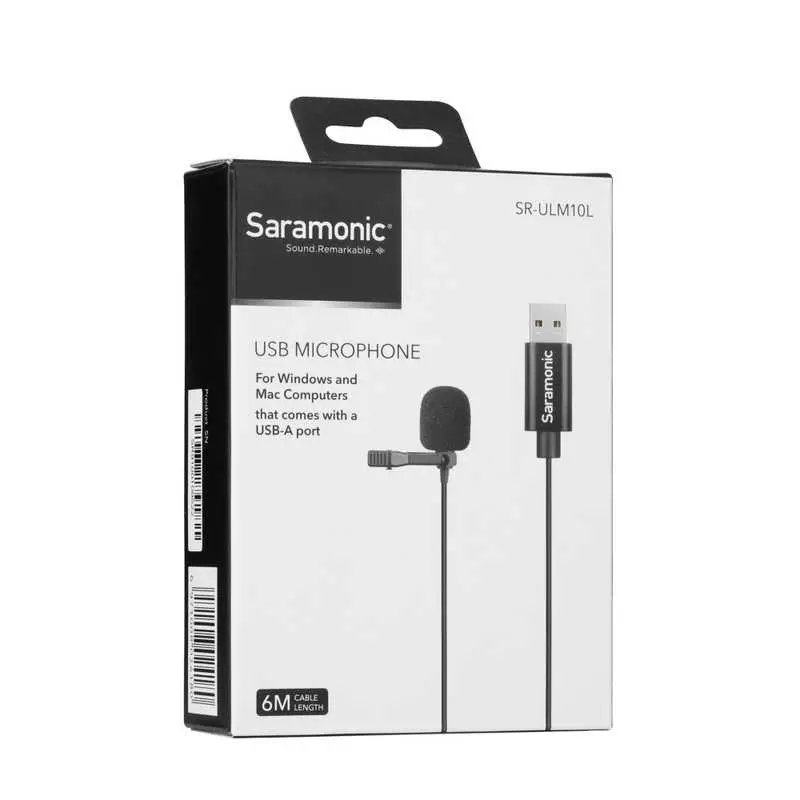 Saramonic Ultracompact Clip-On Lavalier Microphone SR-ULM10L 6m