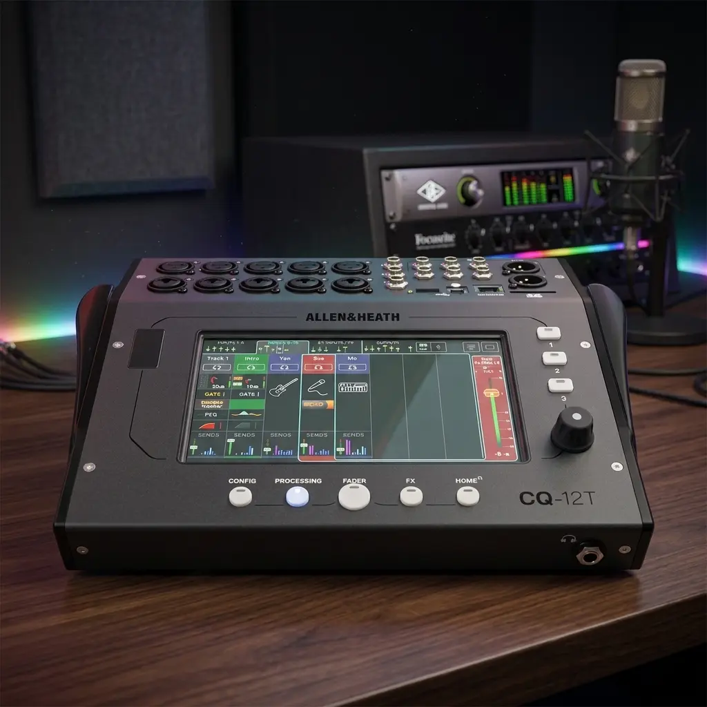 Allen & Heath CQ-12T Compact 12-Channel Digital Mixer with Touchscreen