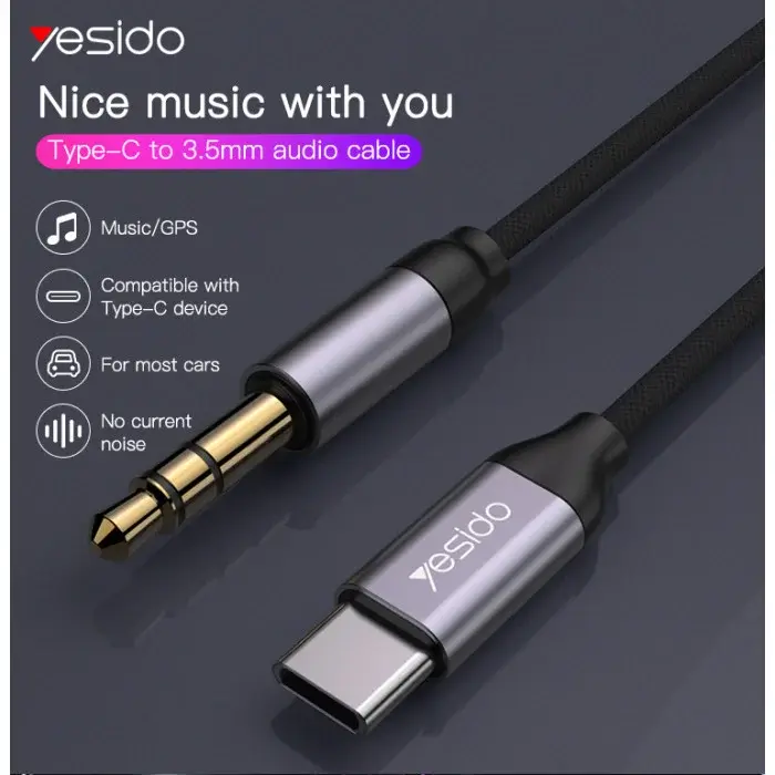 Yesido YAU20 Type-C to 3.5mm Audio Adapter Cable