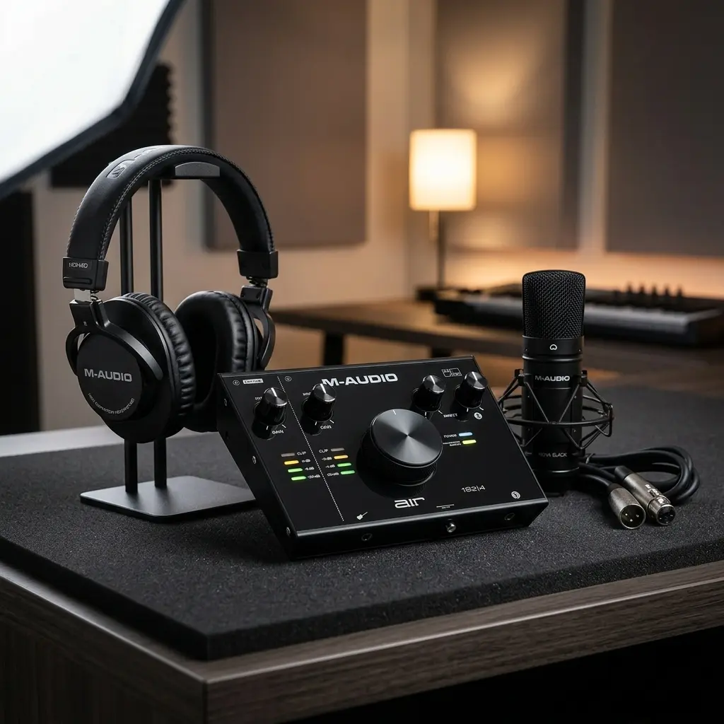 M-Audio Air 192|4 Vocal Studio Pro Desktop 2x2 USB Type-C Audio Interface with Mic and Headphones