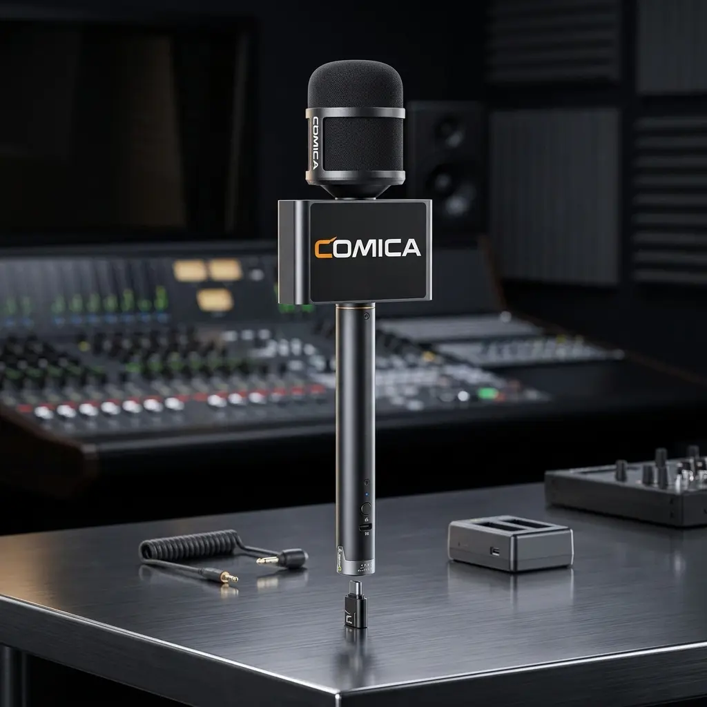 Comica Audio Revo S Wireless Cardioid Condenser Reporter Microphone for USB-C Smartphones