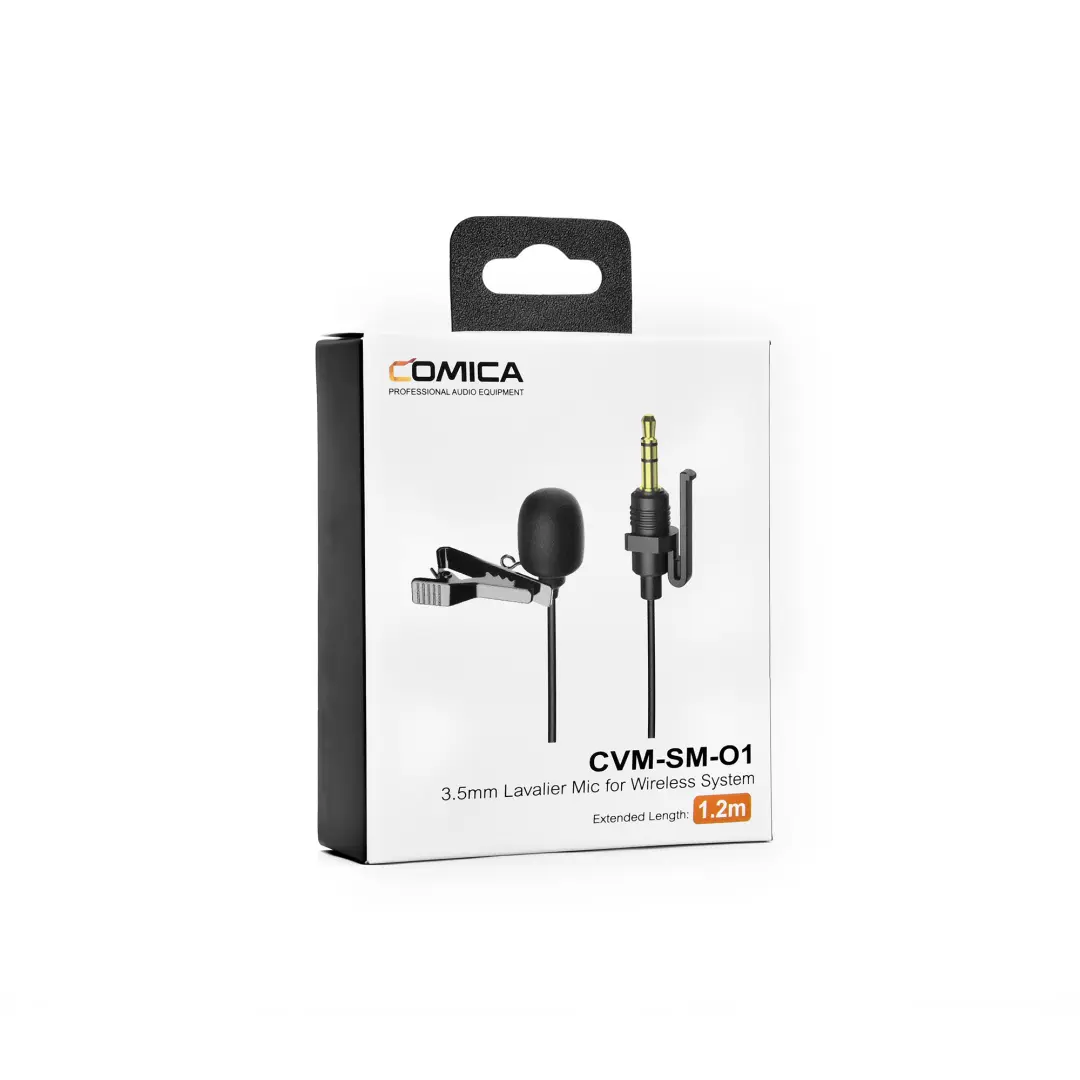 Comica Audio CVM-SM-O1 3.5mm Lavalier Mic for Wireless System