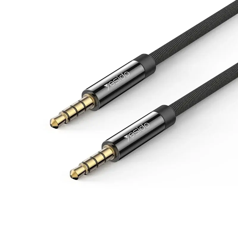 Yesido AUX cable, 2 meter long, black-YAU14