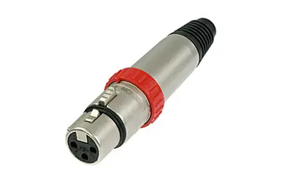 Neutrik NC3FXS-B 3-Pole Female Cable Nickel housing