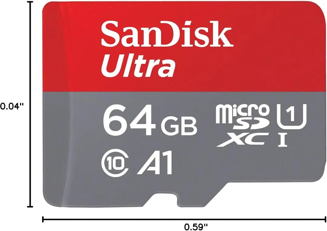 SanDisk 64GB Ultra MicroSD 100 mb/s