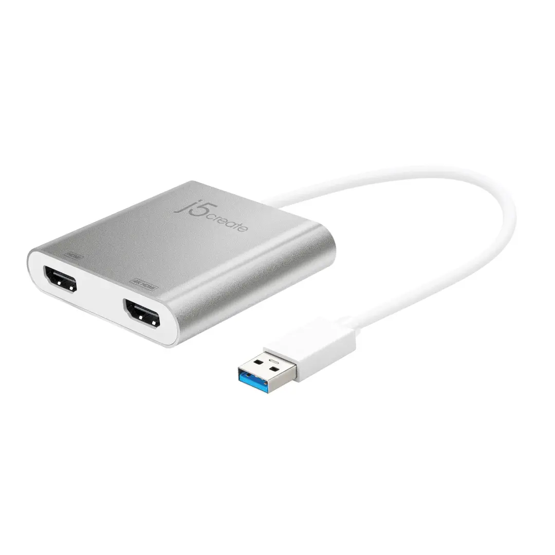 JUA365 USB™ 3.0 to Dual HDMI™ Multi-Monitor Adapter