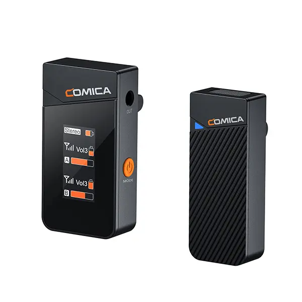 Comica Audio Vimo C1 Mini 2-Person Wireless Microphone System for Cameras Smartphones with 3.5mm (Bl