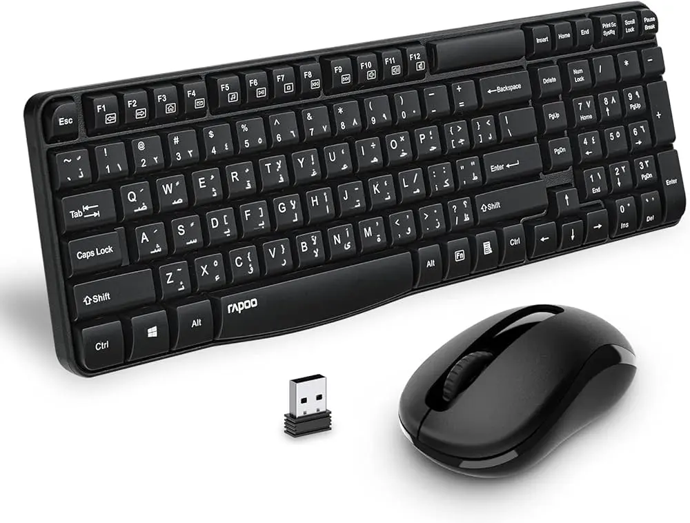 RAPOO COMBO WIRELESS (KB+MSE) X1800S -BLACK - ARB