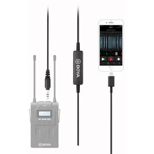 BOYA 35C-L 3.5MM TO LIGHTNING CONNECTOR AUDIO CABLE