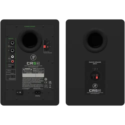 Mackie CR5BT Creative Reference Powered 5" Studio Monitors with Bluetooth (Pair, Black)