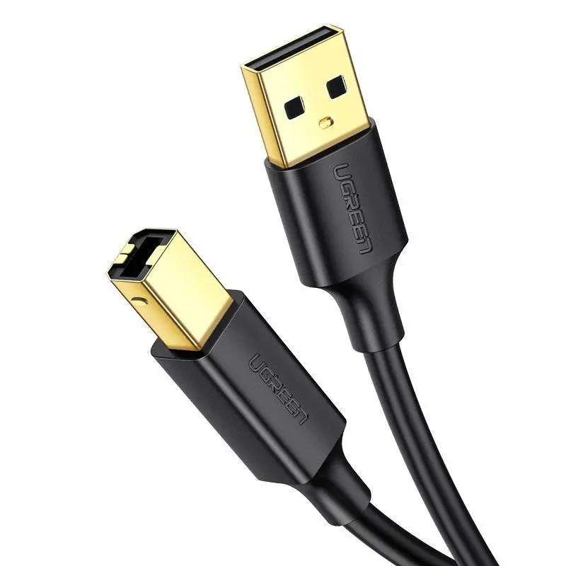 Ugreen USB Type B printer cable (male) - USB 2.0 (male) 480 Mbps 1.5 m black