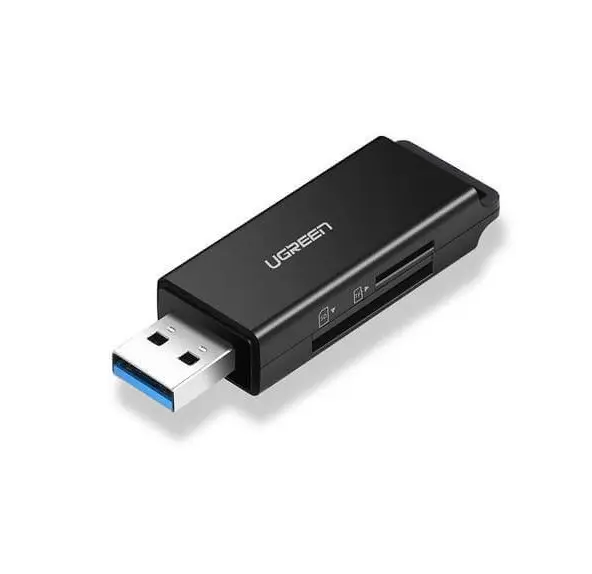 UGREEN CM104 SD/microSD USB 3.0 memory card reader (black)