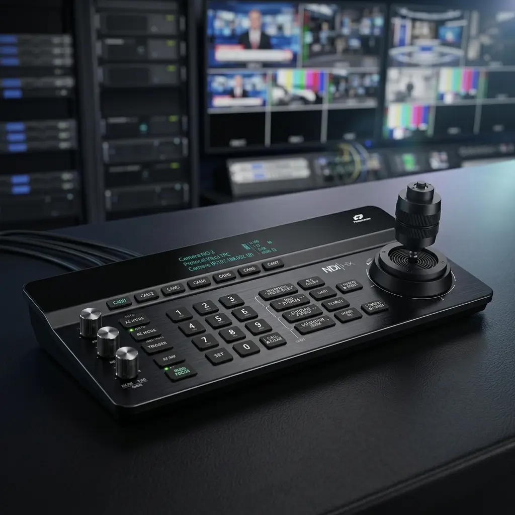 Telycam V-Joy+ AT Remote Control Keyboard With NDI (Black)