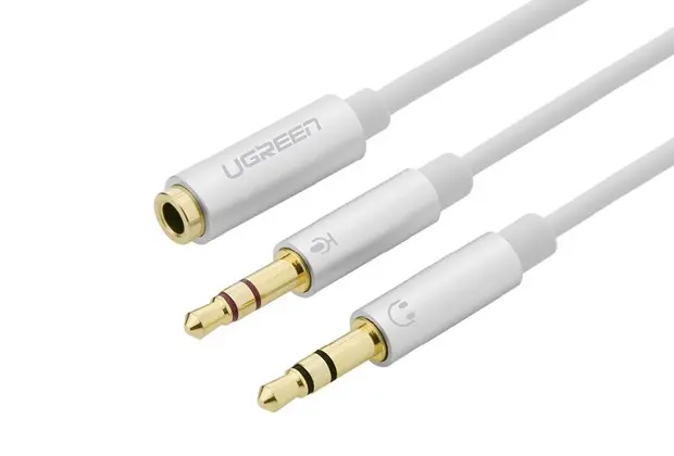UGREEN 10790 Gold Plated 3.5mm Female to Dual 3.5mm Male Audio Y Splitter