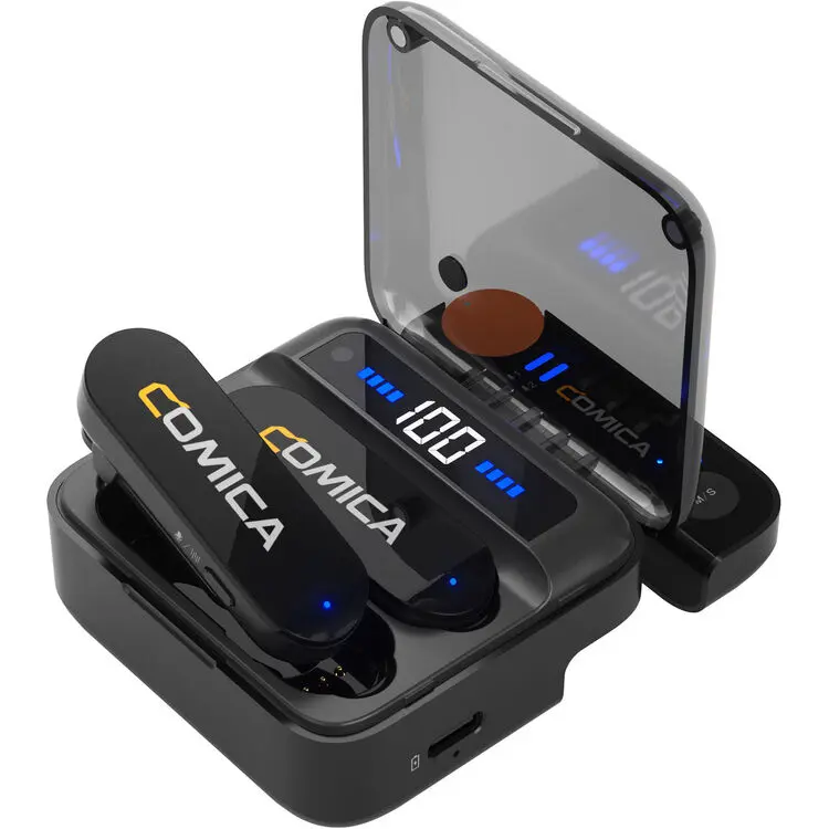 Comica Audio Vimo S UC 2-Person Wireless Microphone System with USB-C Connector for Mobile Devices (