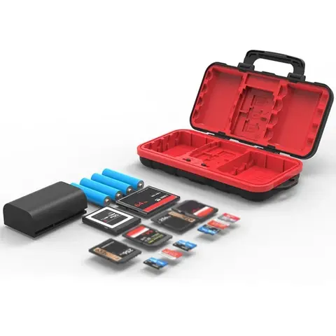 Desiontal Waterproof SD Card Holder Camera Battery Case SD/XQD/CF/TF for Nikon EN-EL15 EN-EL 14A LP-