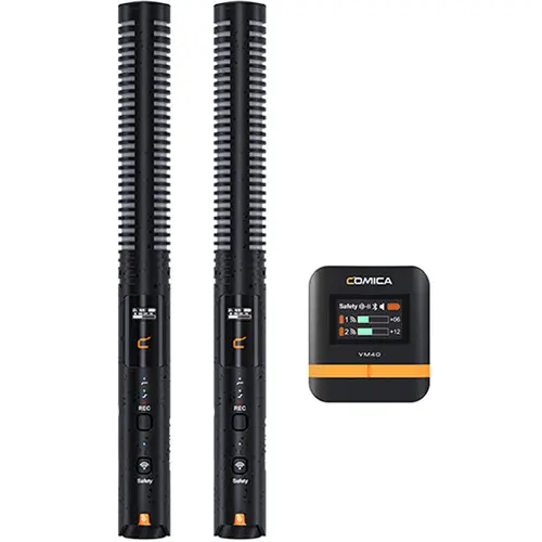 Comica Audio VM40 COMBO 2-Person Wireless Shotgun Microphone System (2.4 GHz)