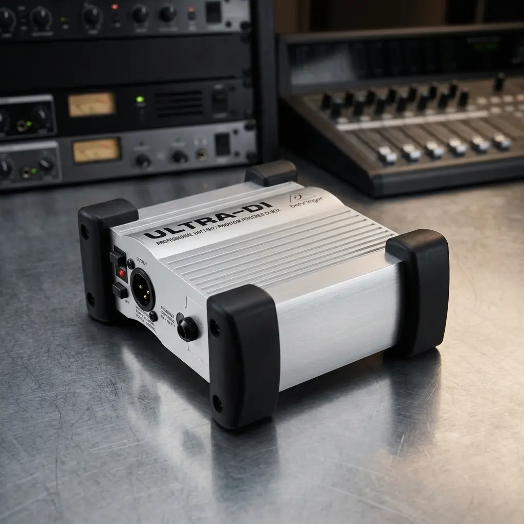 Behringer DI100 Single-Channel Active Battery-Phantom-Powered Direct Box