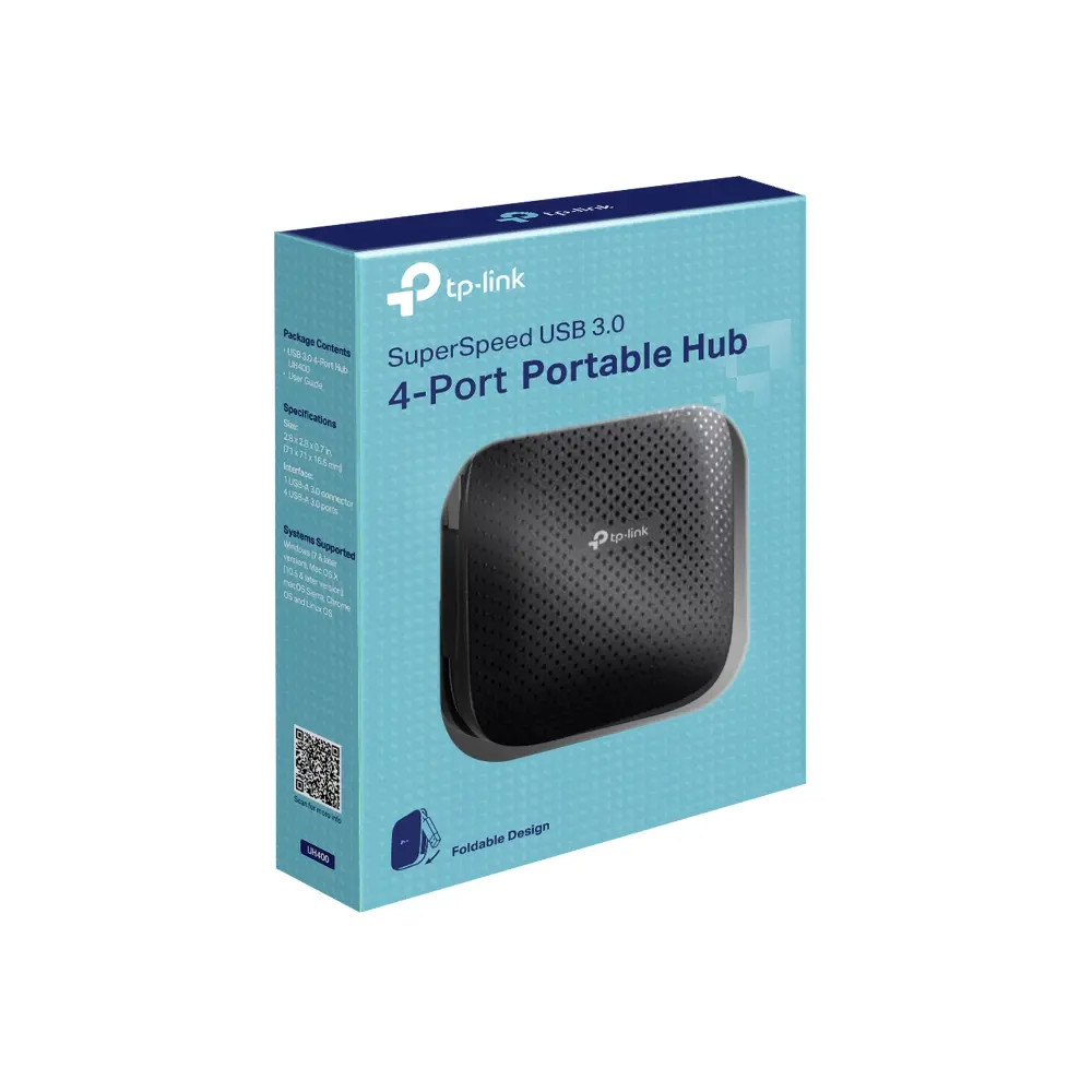 TP-LINK UH400 Hub 4 Ports USB 3.0 Black