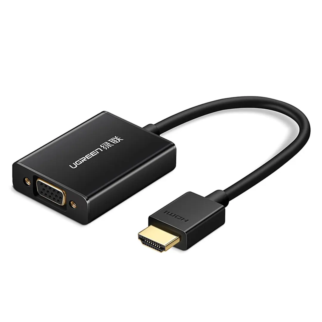 UGREEN HDMI to VGA Converter with Audio (Black)