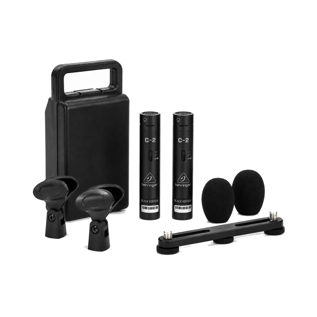 Behringer C-2 2x Matched Studio Condenser Microphones Dark Edition